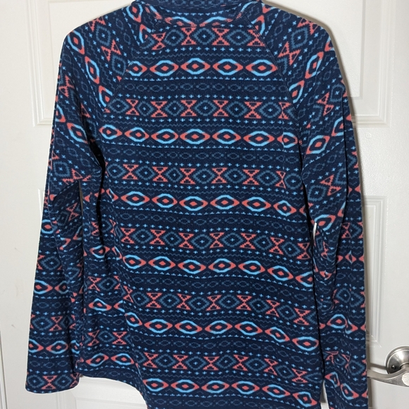 Colorful ¼ zip Fleece Sweater - Picture 2 of 3